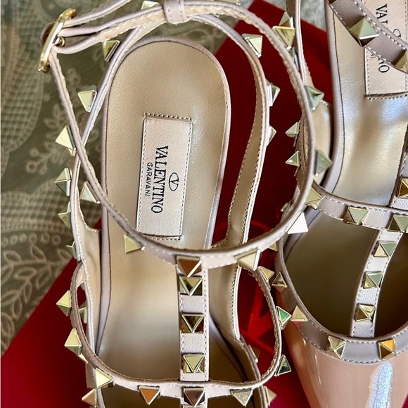 Valentino Rockstud Slingback Pumps – Poudre, EU 39, US 9 – New in Box - Picture 3 of 4